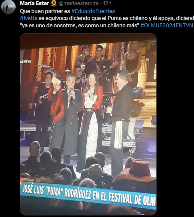 Reacción del público a error de Ivette Verga en el Festival del Huaso de Olmué