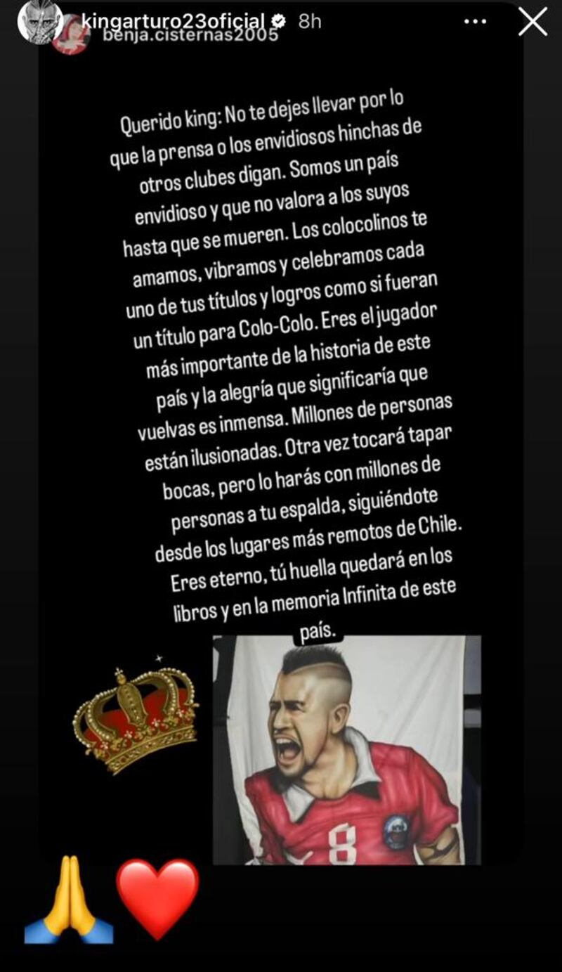 Storie de Arturo Vidal