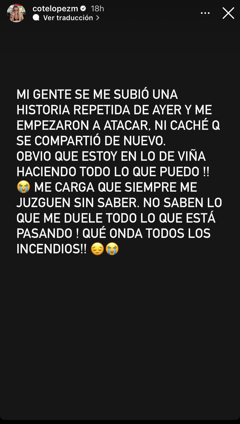 Historia de Coté López | Instagram