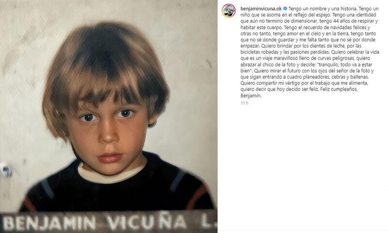 El actor nacional celebró su cumpleaños con un sentido mensaje en sus redes sociales.