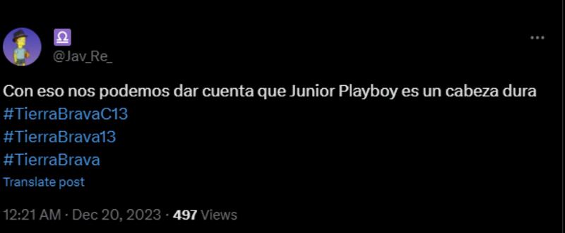 Reacción a Junior Playboy en Tierra Brava | X