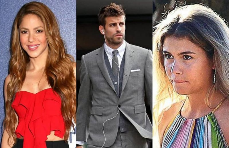 Piqué, Chía y Shakira / eluniverso.com