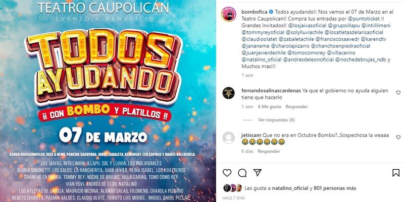 En el teatro Caupolicán se realizará el evento solidario organizado por el humorista Bombo Fica.