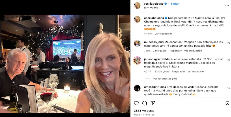 Cecilia Bolocco | Captura: Instagram