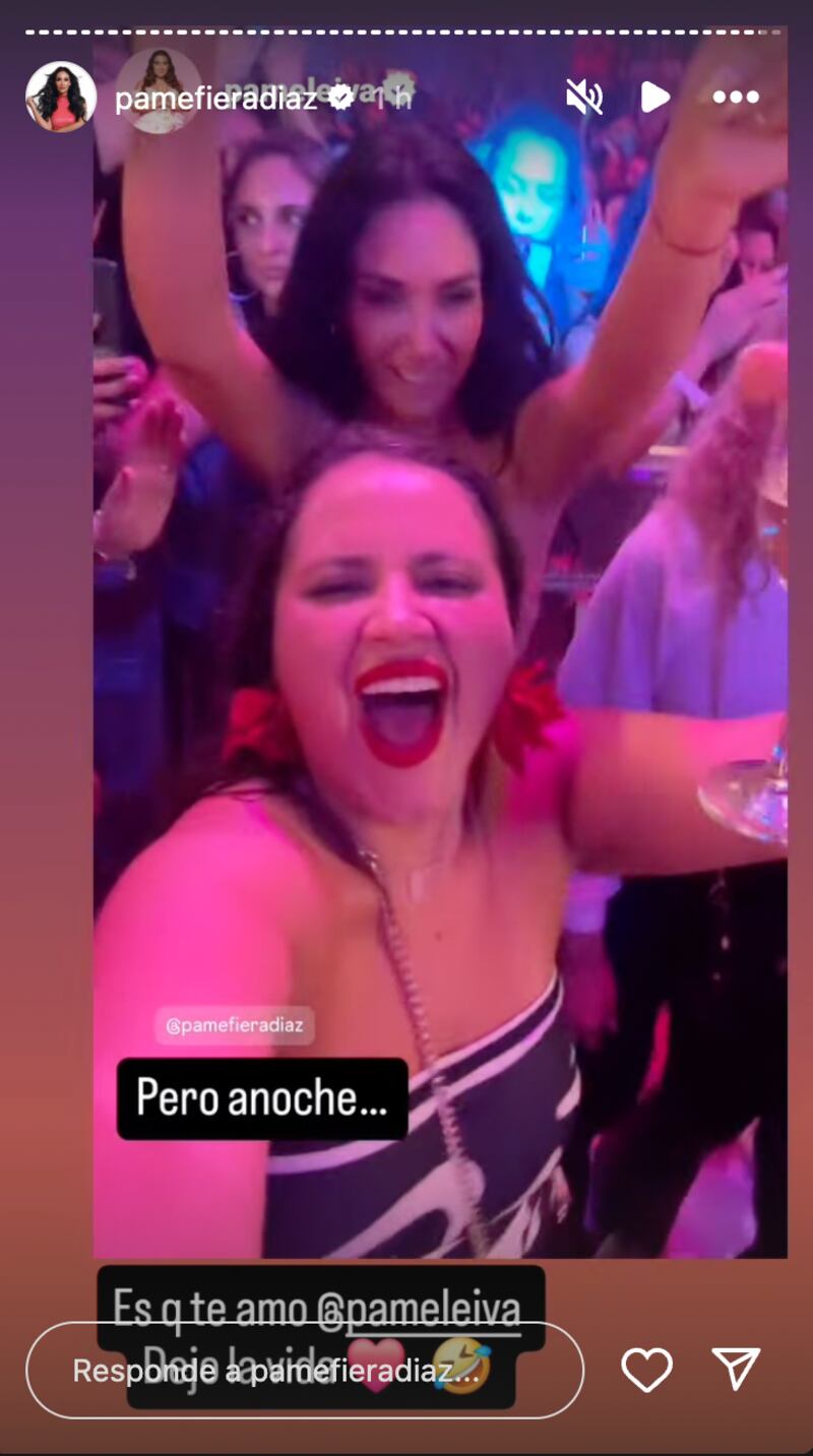 Historias de Pamela Díaz y Hoy es hoy | Captura: Instagram @pamefieradiaz y @hoyeshoy