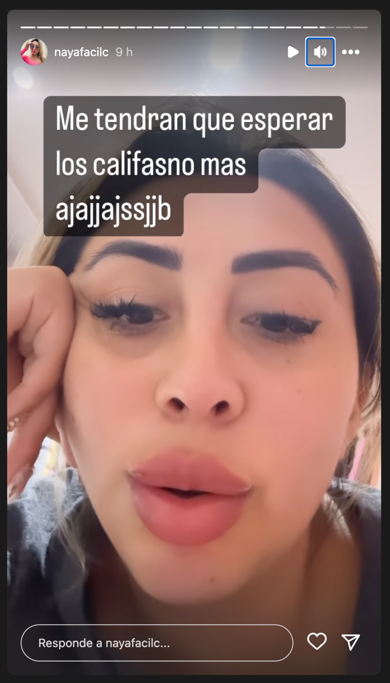 Naya Fácil historias - Captura: Instagram