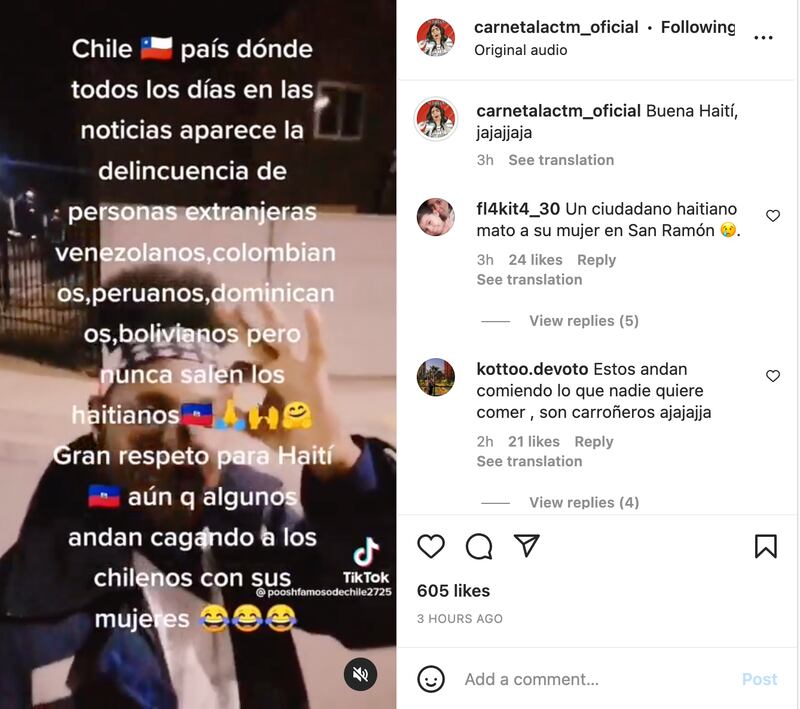 Viral de venezolano