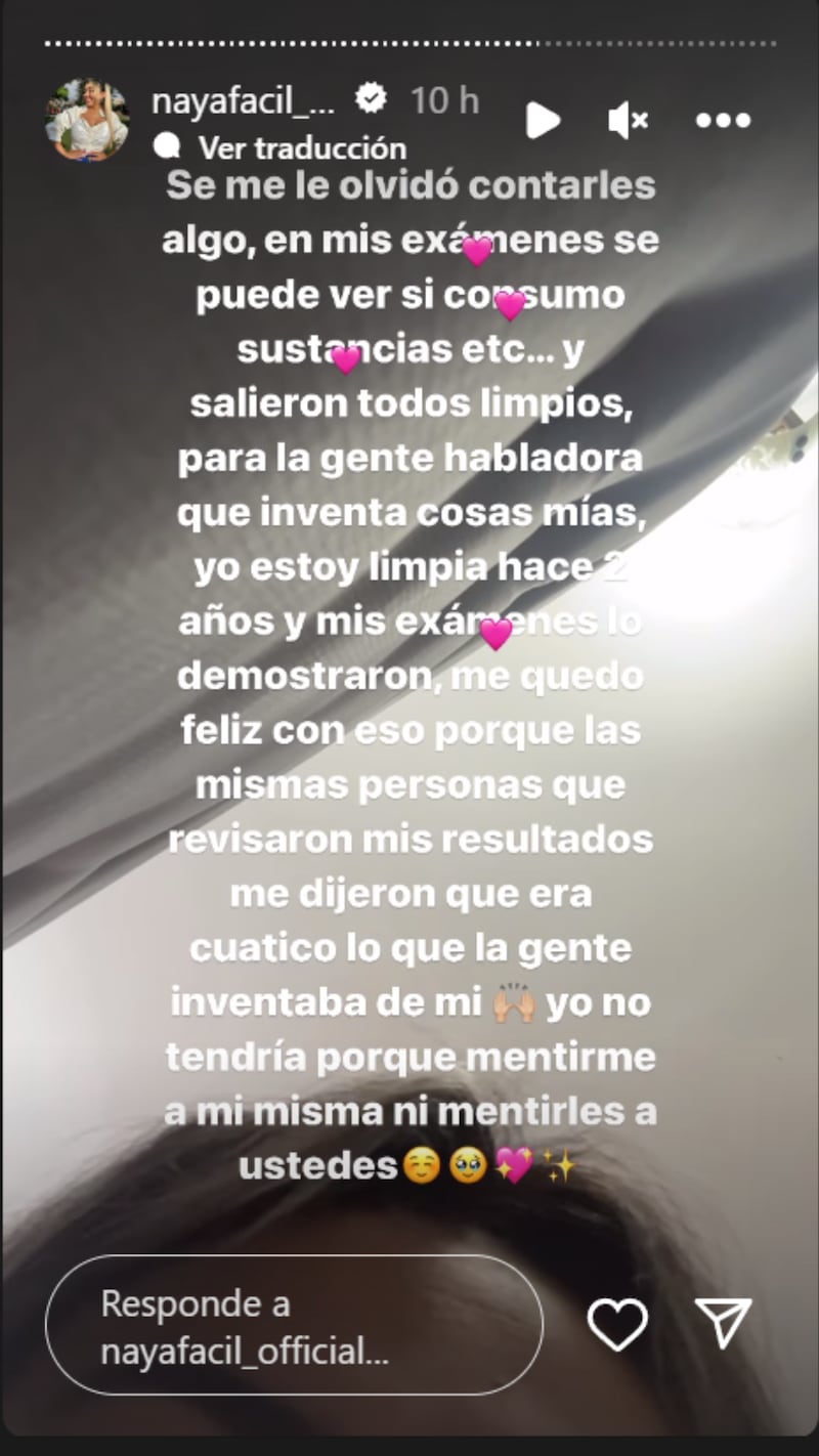 Historia de Naya Fácil | Fuente: Instagram