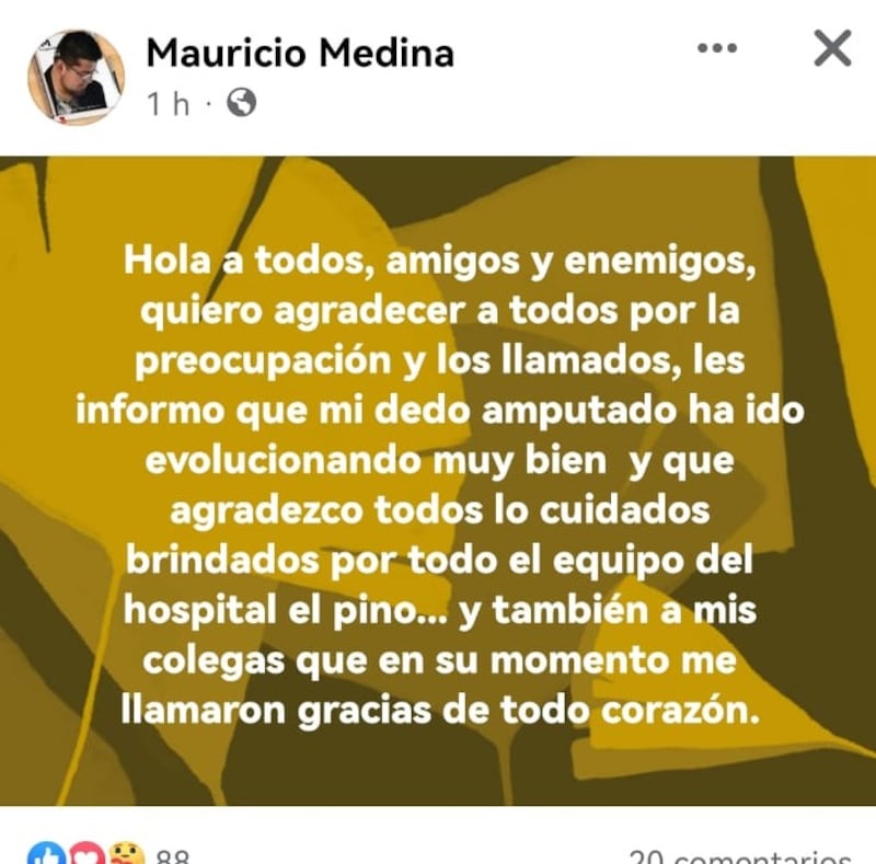 Facebook Mauricio Medina