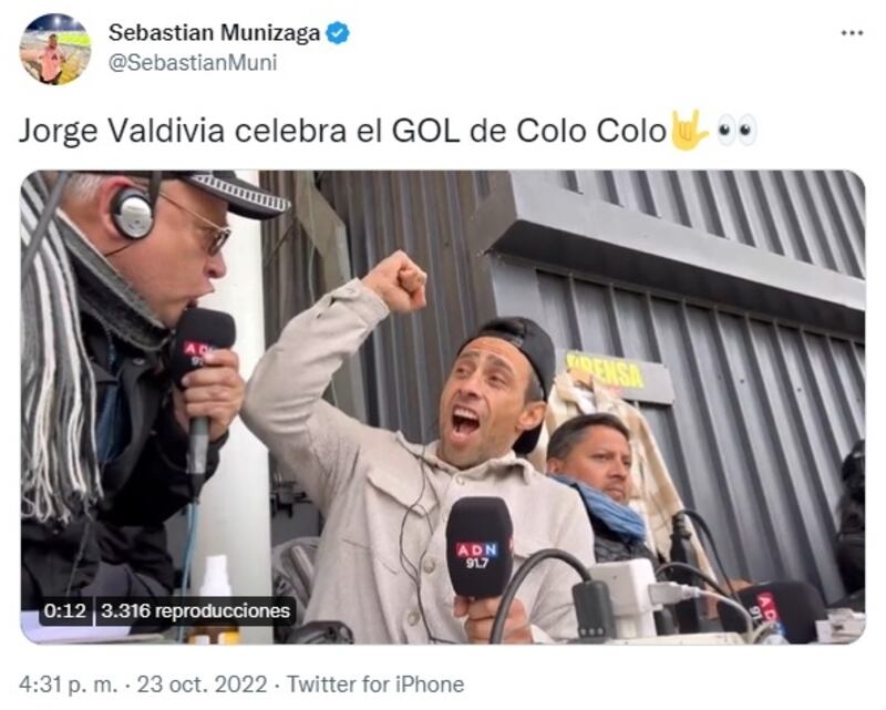 El Mago Valdivia y su desaforado festejo al confirmarse el título de Colo Colo.