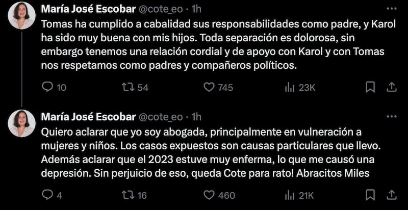 X de María José Escobar