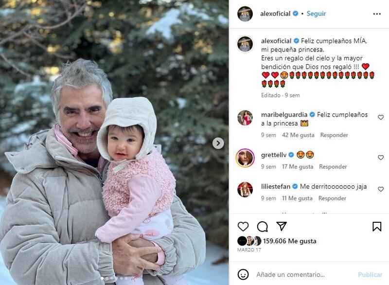 Alejandro Fernández es un abuelo cariñoso y entregado