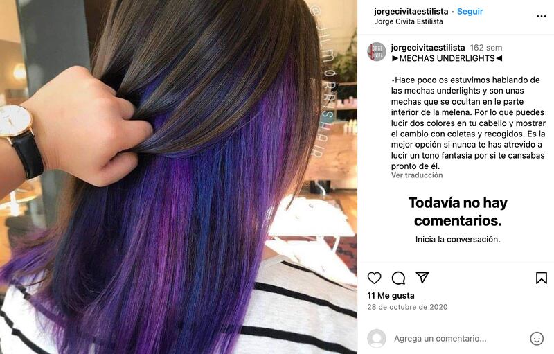 Las mechas underlights es una técnica de coloración que cautivará a las mujeres en 2024.