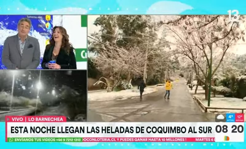 Priscilla Vargas y José Luis Reppening en el matinal "Tu día".