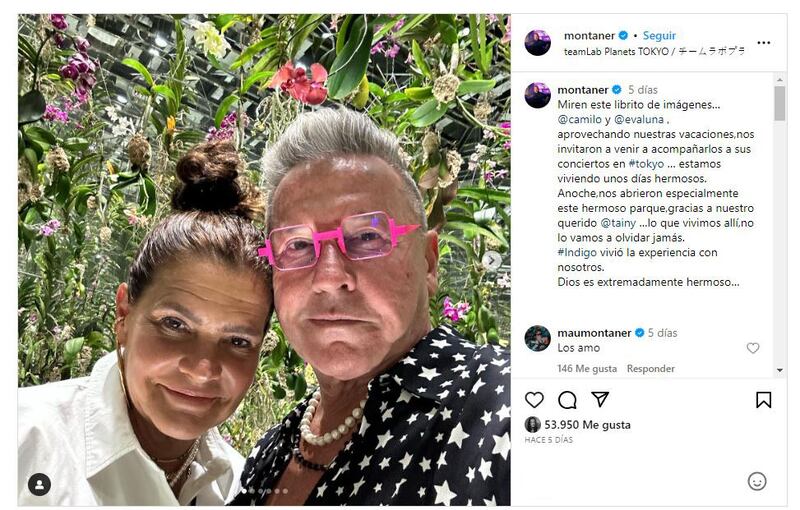 Ricardo Montaner y su familia están viviendo unas vacaciones de ensueño en Japón