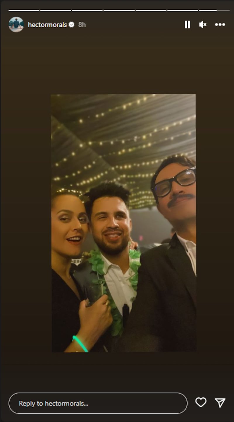 Natalia Valdebenito, Gustavo Gatica y Héctor Morales. Captura de Instagram