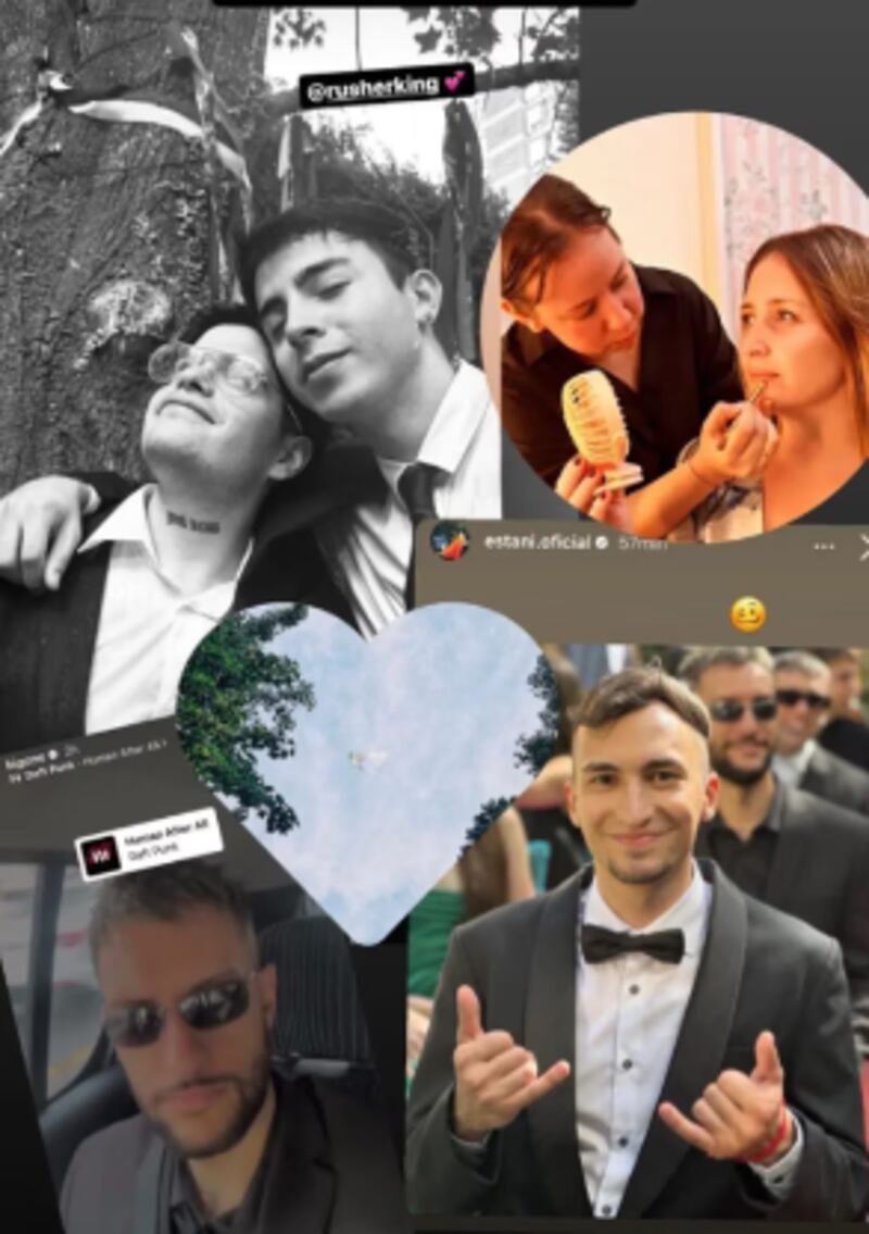 China Suarez y Rusherking en supuesta boda secreta. Capturas de Instagram