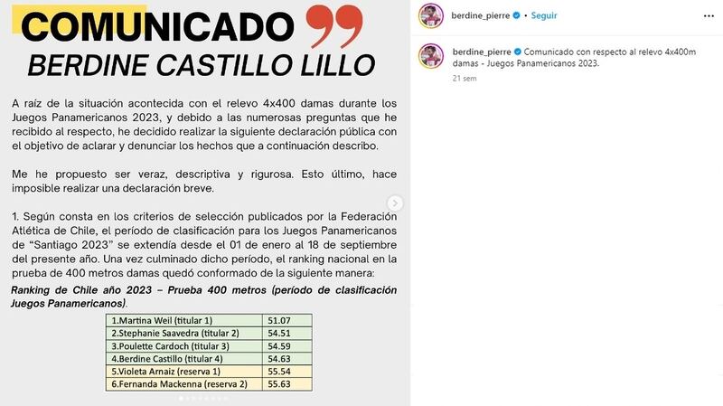 La atleta se ha mantenido firme en sus deseos por obtener un castigo ejemplar para el entrenador y la dirigente de la federación de atletismo del país.