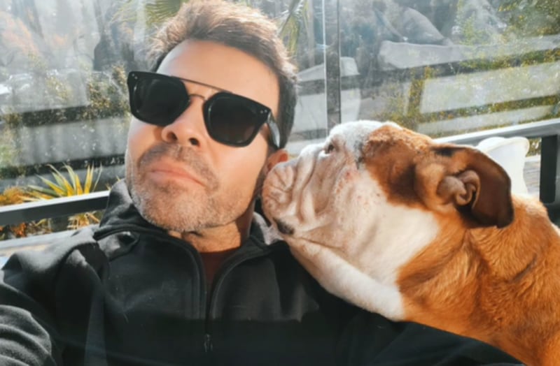 Ignacio Gutiérrez y su perro, Diego | Instagram