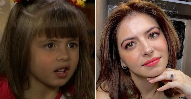 Daniela Aedo en 'Carita de Ángel' y en la actualidad