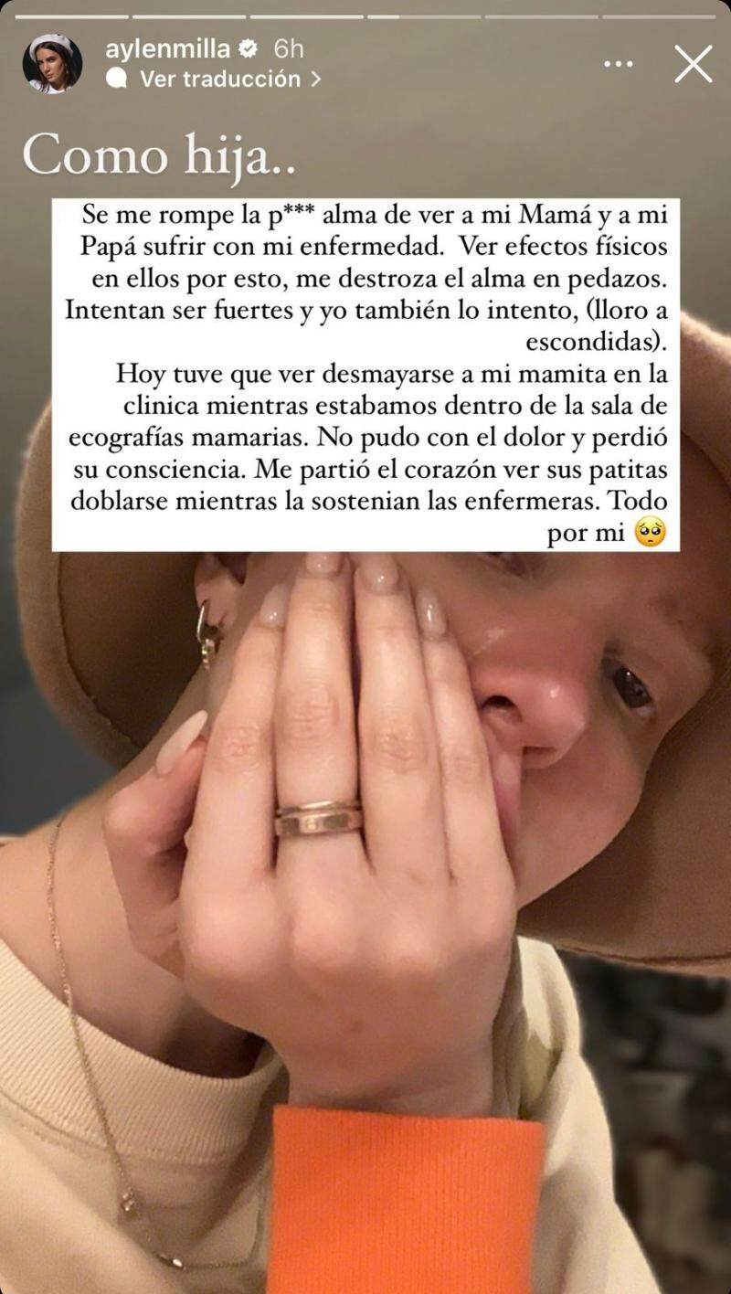 Historia Aylén Milla | Instagram