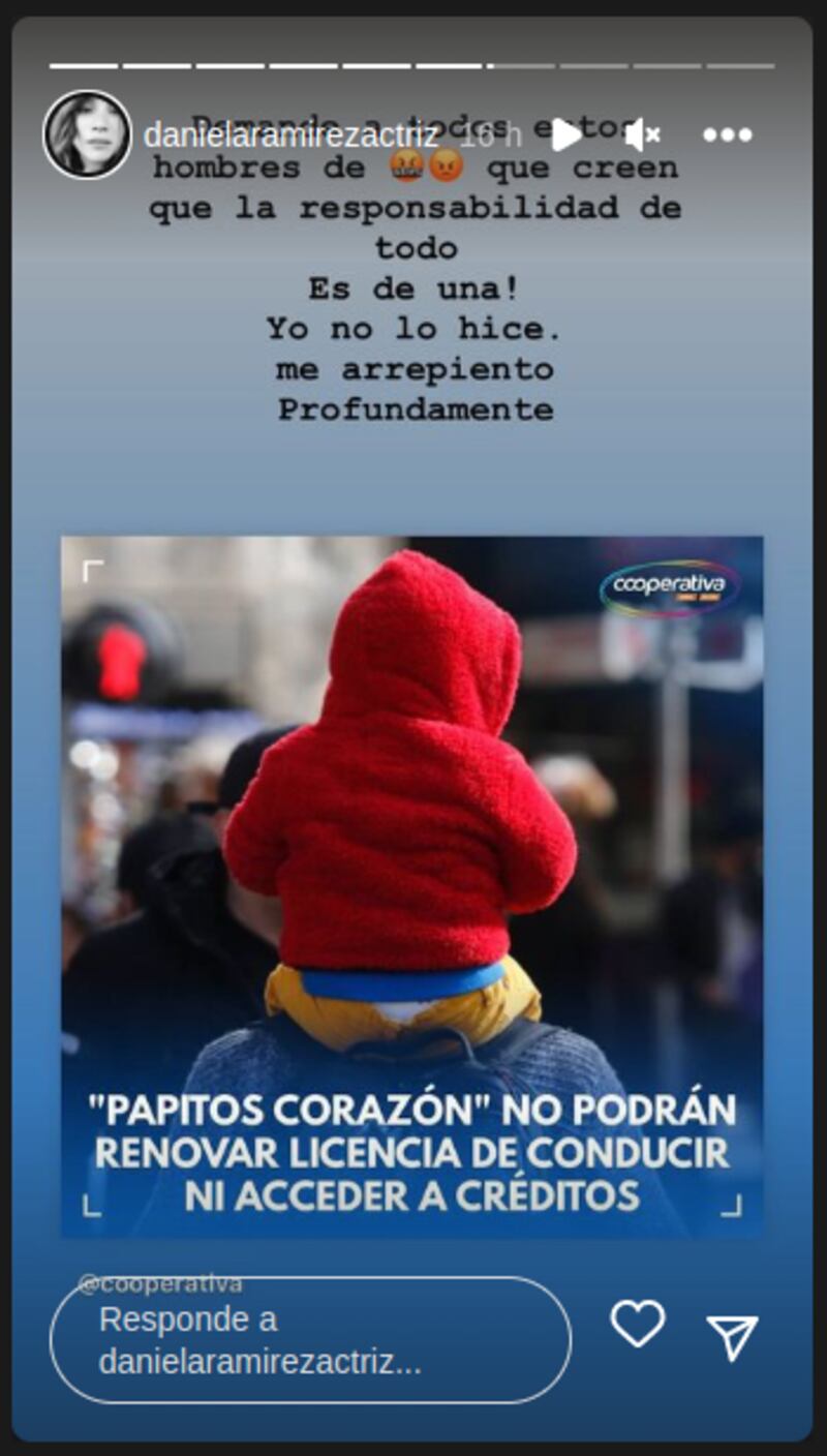 Historias papito corazón - Fuente: Instagram