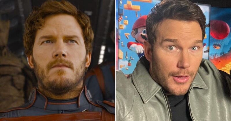 Chris Pratt en 'Guardianes de la Galaxia Vol. 3' y la vida real