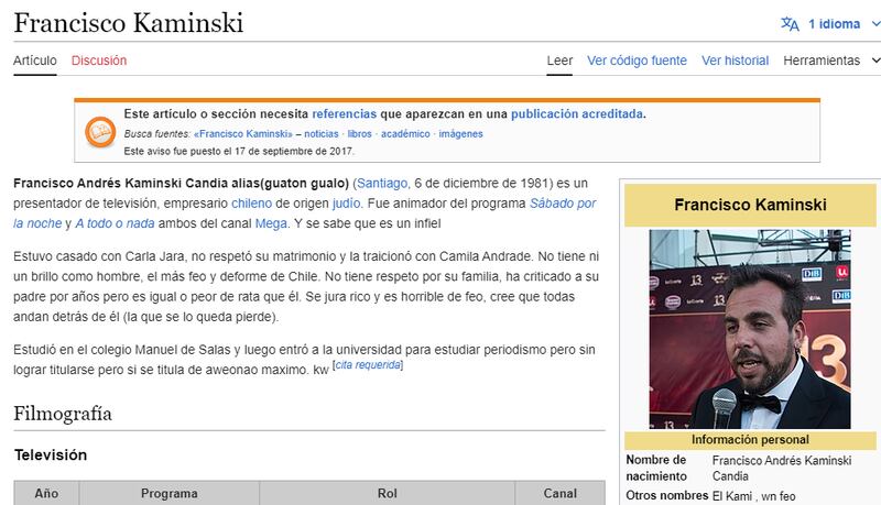 Wikipedia Francisco Kaminski