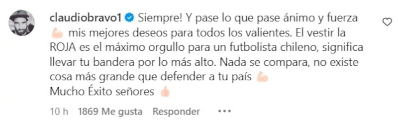 El retirado arquero nacional le dio su apoyo a la selección chilena en la previa a su partido de esta tarde ante Colombia en Barranquilla.