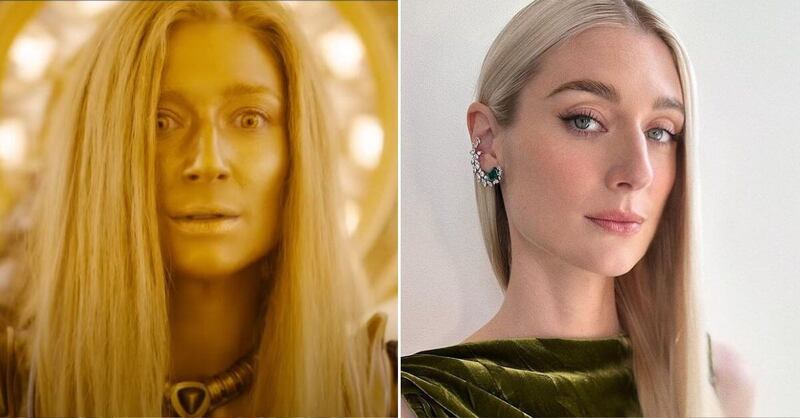 Elizabeth Debicki  en 'Guardianes de la Galaxia Vol. 3' y la vida real