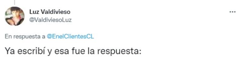 La actriz Luz Valdivieso reclamó por el excesivo cobro que le hicieron en Enel.