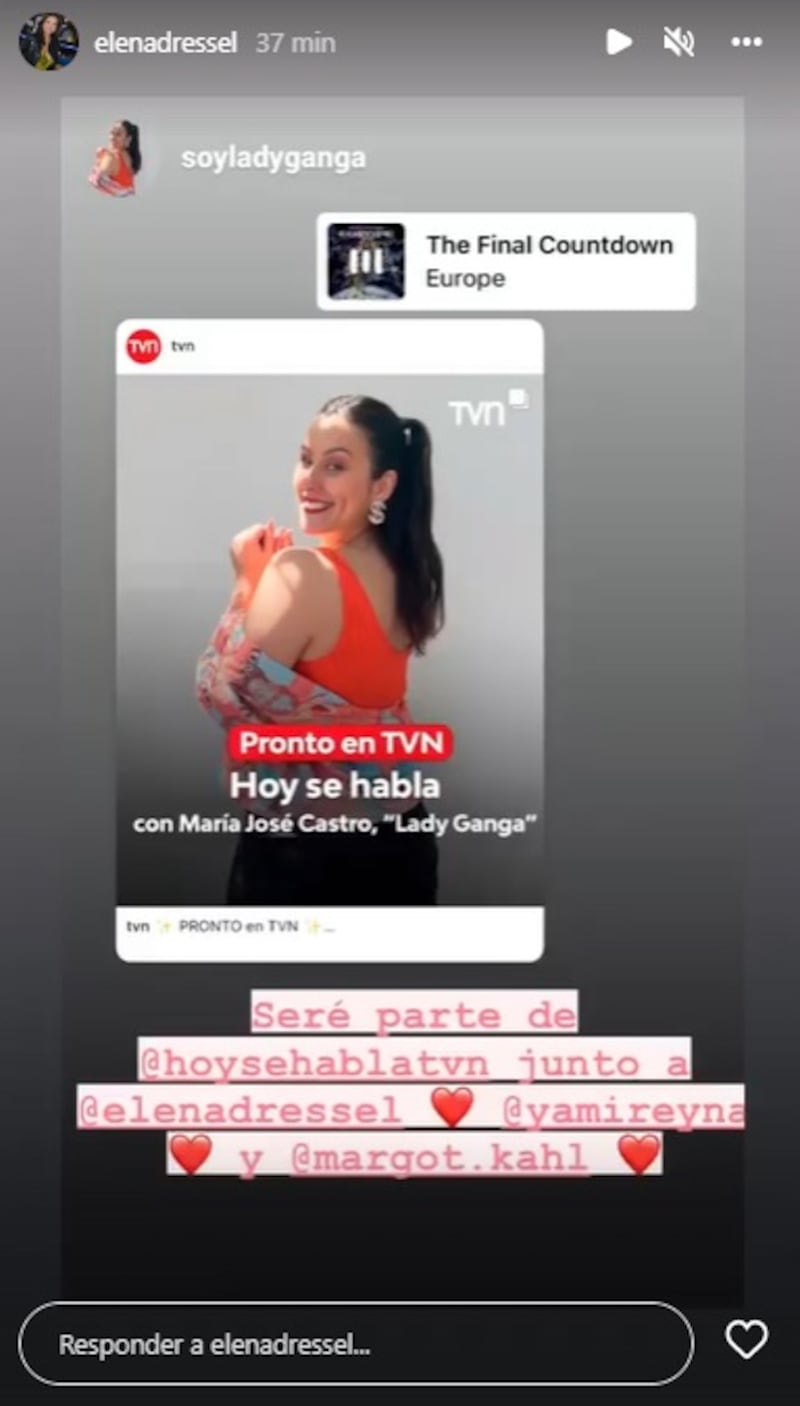 La periodista María Elena Dressel confirmó que estará en el nuevo programa de TVN conducido por Margot Kahl.