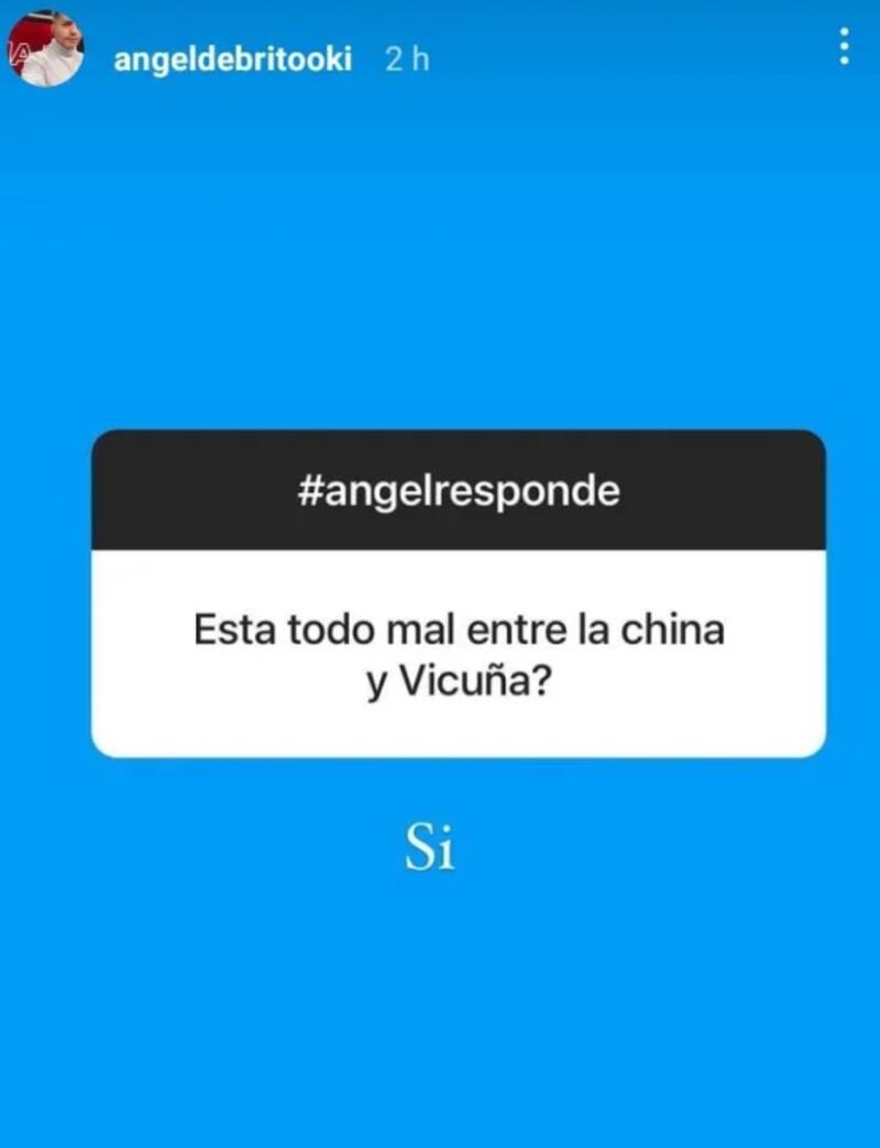 El presentador de la TV argentina, Ángel de Brito, ha insistido estas últimas semanas en que la relación entre Benjamín Vicuña y Eugenia "La China" Suárez atraviesa por su peor momento luego de haberse separado el año pasado.