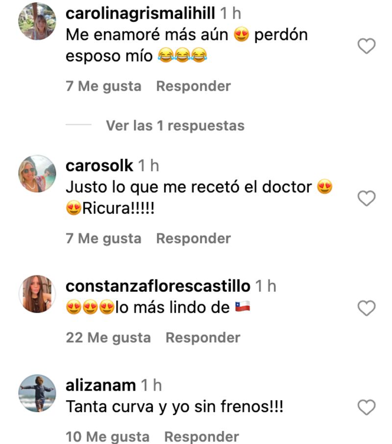 Comentarios en foto de José Luis Repenning | Captura: Instagram