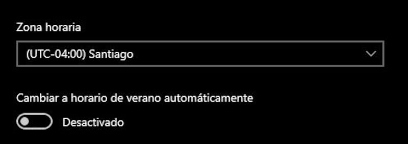 Captura Cambio de Hora Windows