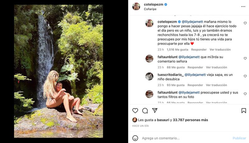 Comentarios Coté López | Fuente: Instagram