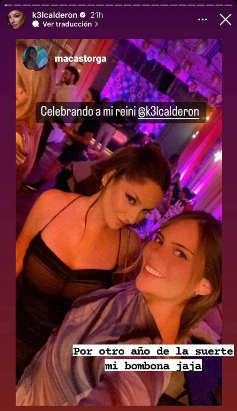 Cumpleaños de Kel Calderón. Fotografía de Instagram.