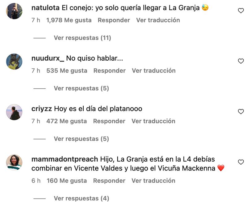 Comentarios en Metro | Captura: Instagram