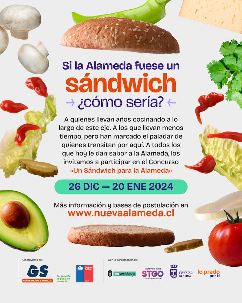 Un Sandwich para la Alameda | Gentileza: Gobierno de Santiago