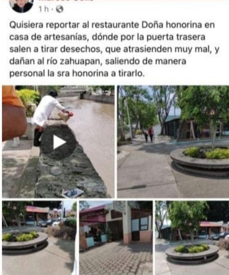 Esta fue la denuncia que circuló en redes sociales.