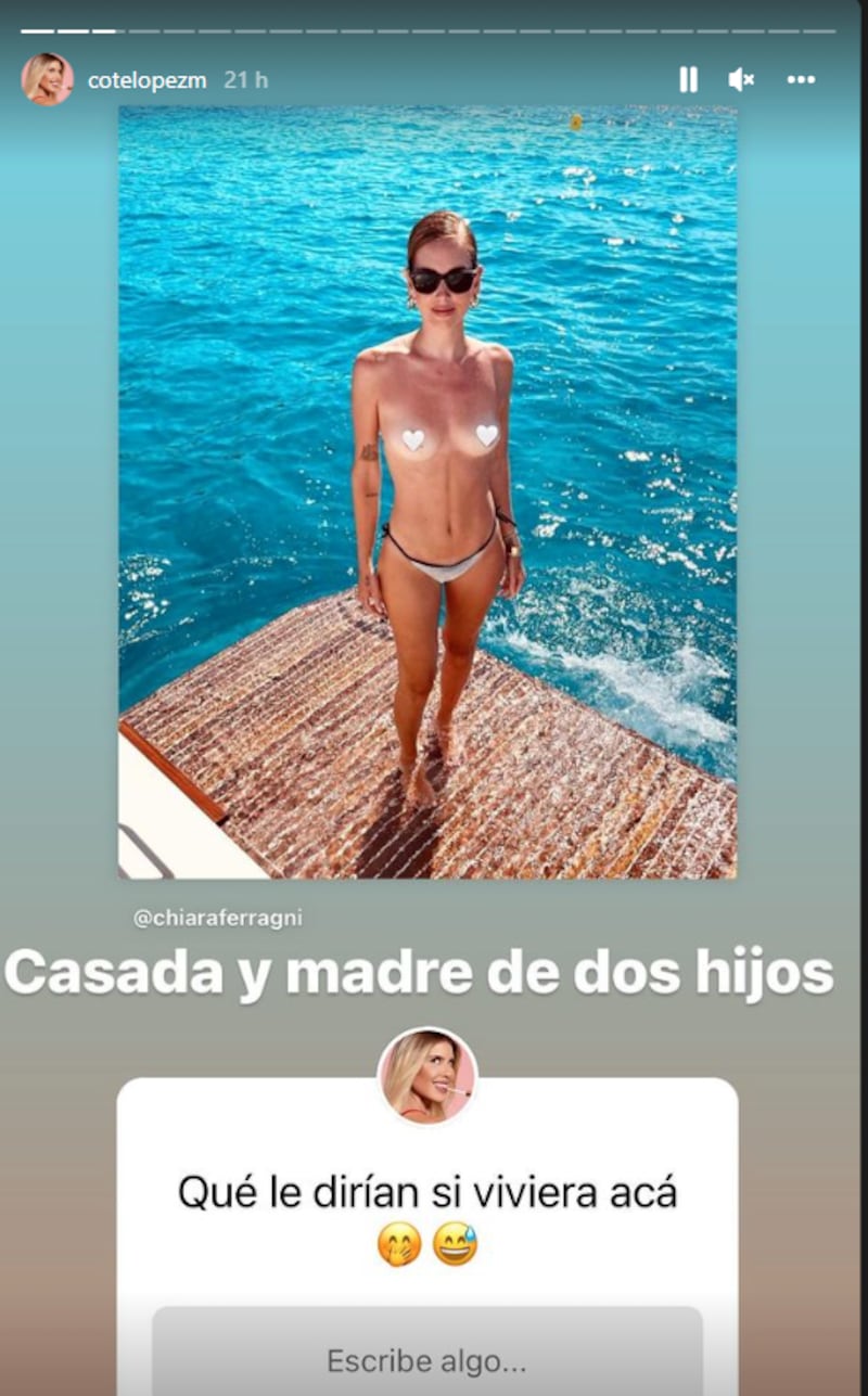 Coté López pregunta qué le dirían si viviera en Chile Chiara Ferragni.