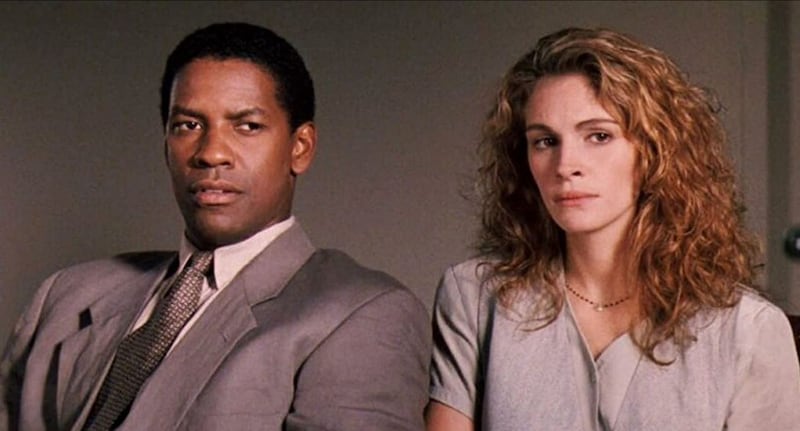 Julia Roberts y Denzel Washington en 'El informe pelícano'