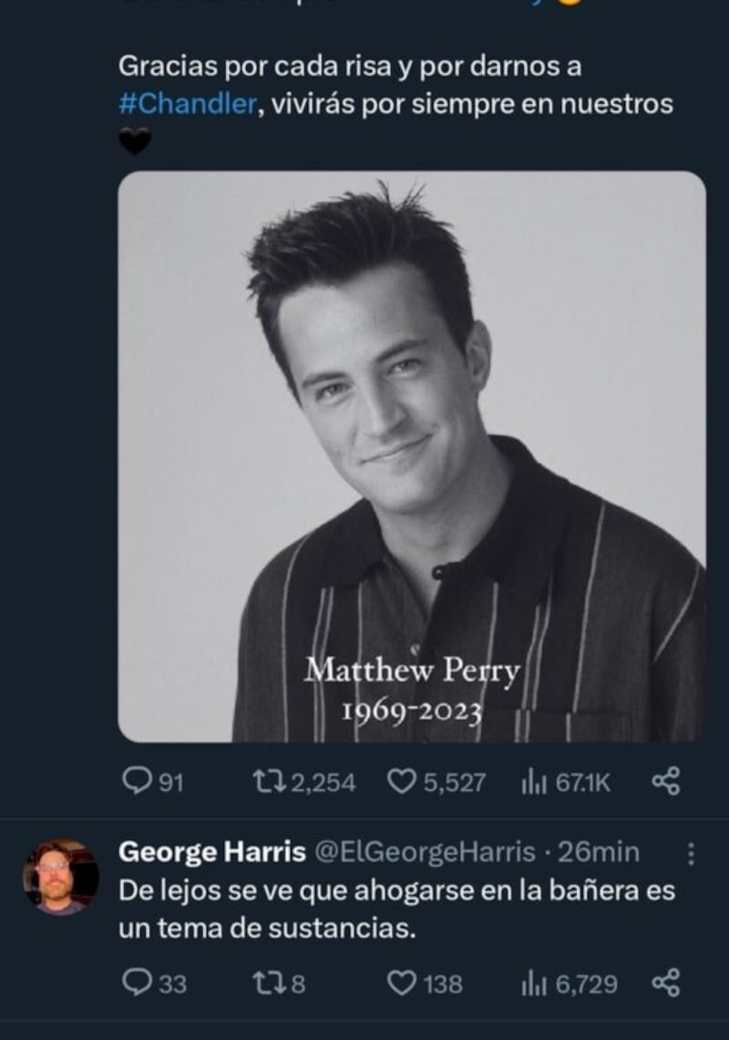 Tras ser confirmado para Viña 2025: Viralizan polémicos tuits de George Harris sobre Allende, Matthew Perry y Venezuela