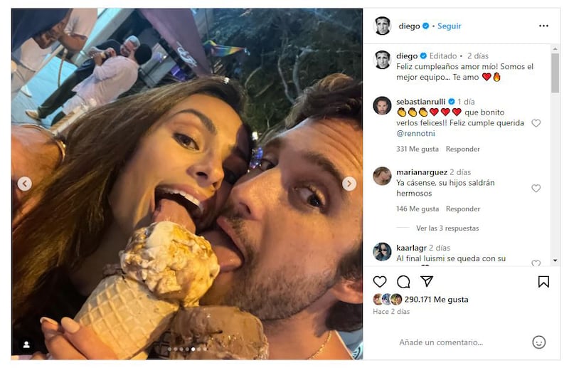 Diego Boneta celebró el cumpleaños de Renata Notni con esta tierna publicación