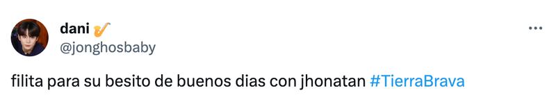 Comentario sobre Jhonatan Mujica | Fuente: X (Twitter)