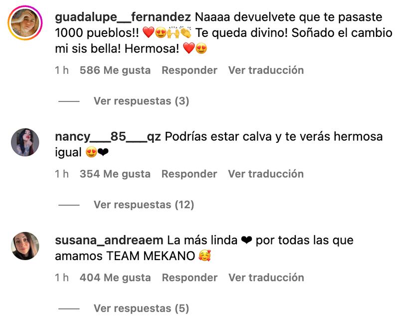 Comentarios sobre Carla Jara | Captura: Instagram