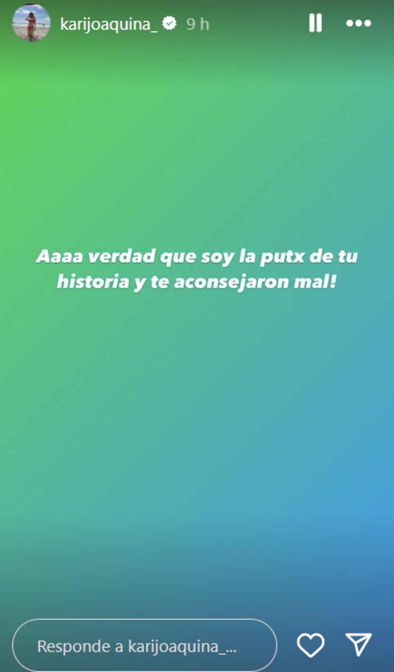 Historia de Karina Valenzuela | Instagram