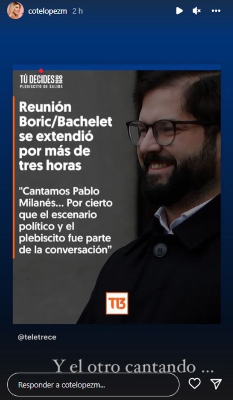 Cote López se quejó que el Presidente Boric esté haciendo campaña por el Apruebo y no pendiente del aumento en  los delitos de encerronas en el país.