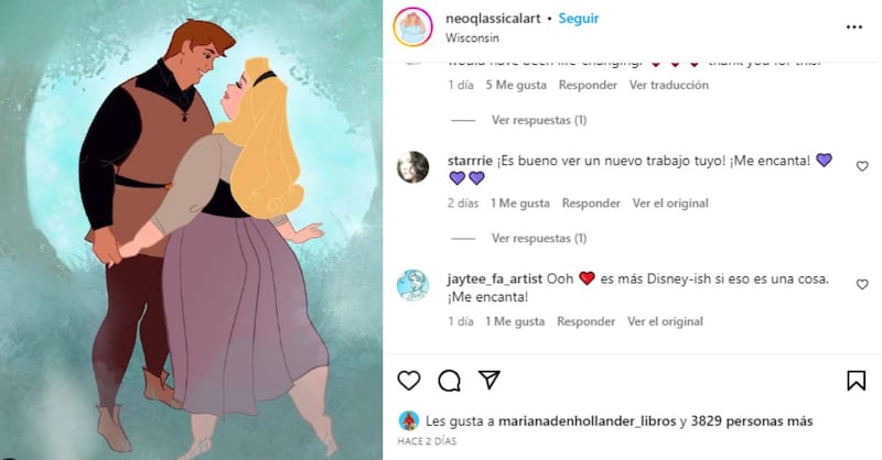 Princesas de Disney curvy, talla plus size