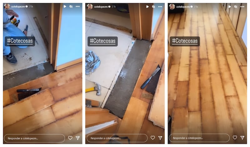 En sus historias de Instagram fue que la influencer dio cuenta del deterioro de su casa.